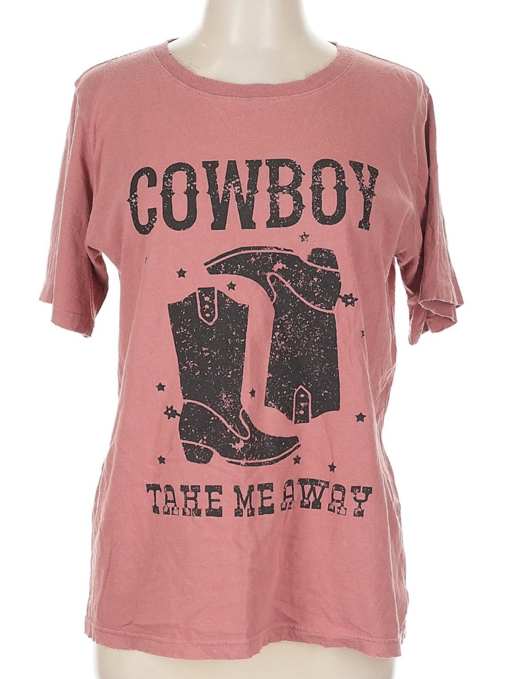 Cowboy Graphic Tee - Dusty Rose
